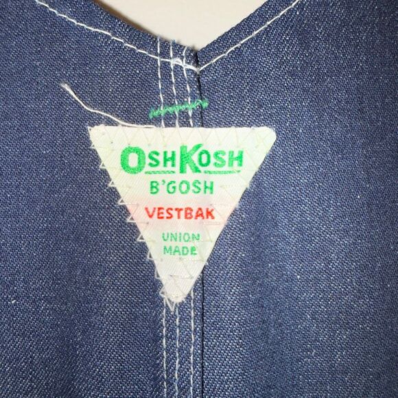 Vintage OshKosh B’Gosh Bib Overalls Men’s 40x34 – NOS Deadstock – USA Made – But - Picture 11 of 16